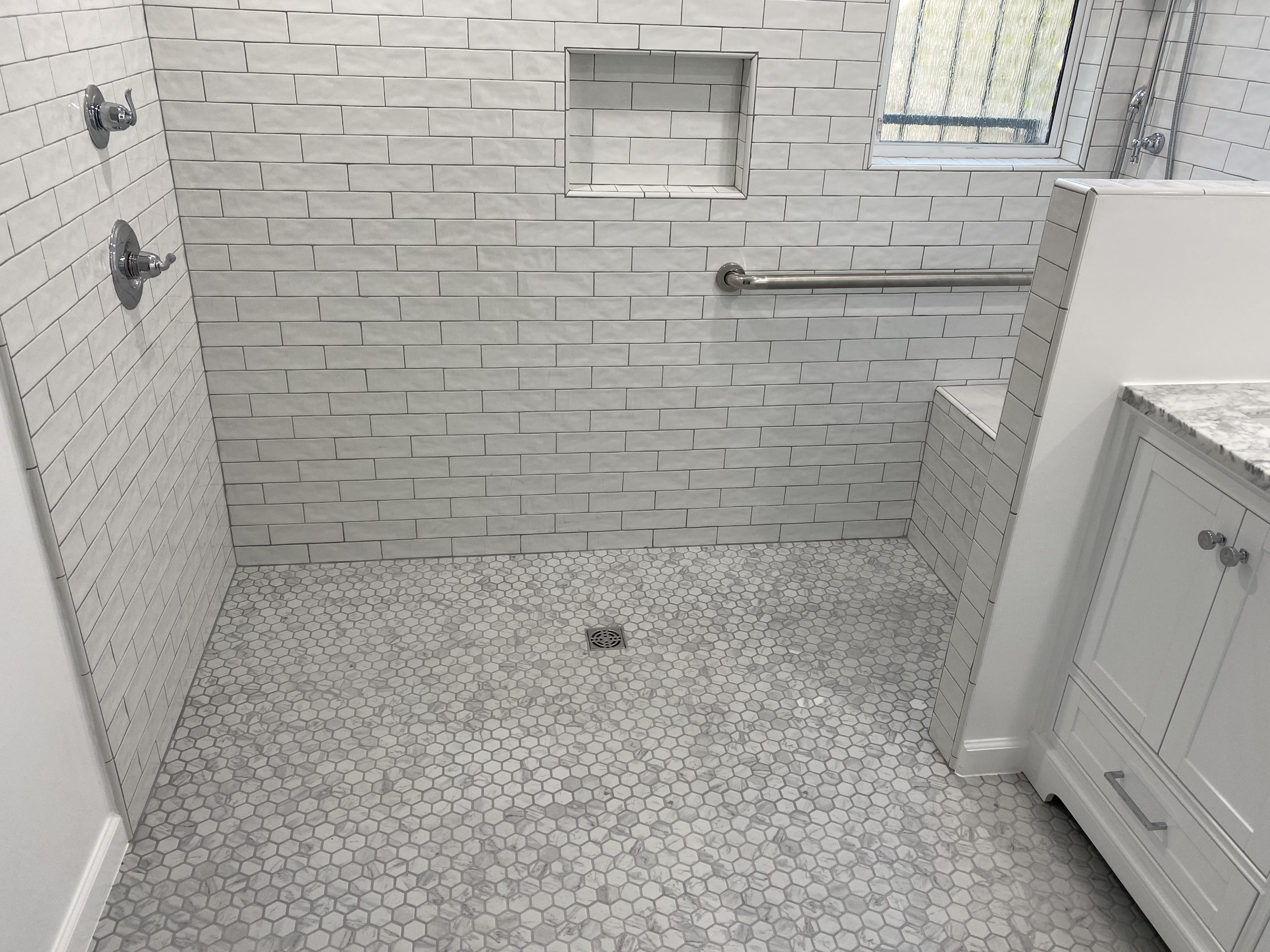 bathroom remodel handicap shower  scaled