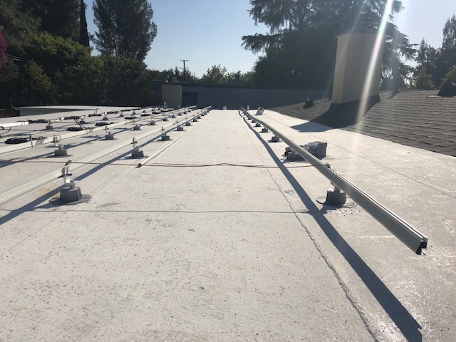 solar panel rods- California Skyline Remodeling