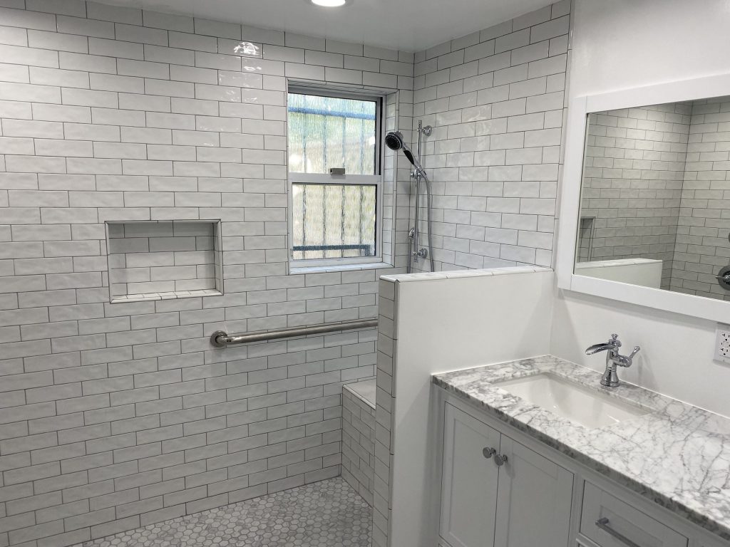 wheelchair accessible shower  scaled